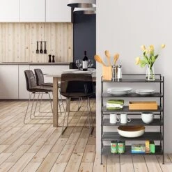 Seville Classics 3-Tier Resin Slat Utility Shoe Rack 2-Pack, Espresso (WEB177) -Prepa Furniture Shop sp135115306 s7