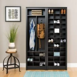 Prepac Space-Saving Shoe Storage Cabinet, Black (BUSR-0009-1) 7 Prepac Space-Saving Shoe Storage Cabinet, Black (BUSR-0009-1) -Prepa Furniture Shop sp13681527 s7