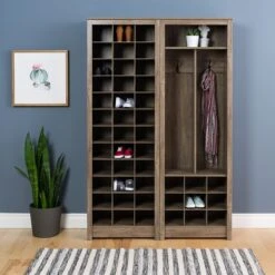Prepac Space-Saving Shoe Storage Cabinet, Drifted Gray (DUSR-0009-1) -Prepa Furniture Shop sp13681922 s7