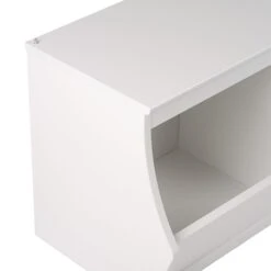Prepac Monterey Stackable 2-Bin Storage Cubbie, White (WUSD-0002-1) 6 Prepac Monterey Stackable 2-Bin Storage Cubbie, White (WUSD-0002-1) -Prepa Furniture Shop sp13683247 s7