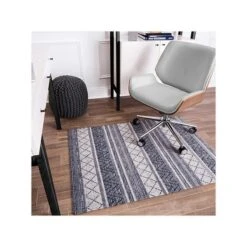 Anji Mountain Rug'd Alesund 36" X 48" Chair Mat For Carpet & Hard Floor, Polyester (AMB9013)