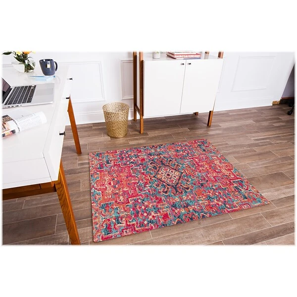 Anji Mountain Rug'd Merida 36" X 48" Rectangular Chair Mat For Carpet & Hard Floor, Polyester (AMB9001S) 2 Anji Mountain Rug'd Merida 36" X 48" Rectangular Chair Mat For Carpet & Hard Floor, Polyester (AMB9001S) - Image 2