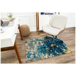 Anji Mountain Rug'd Bilbao 36" X 48" Rectangular Chair Mat For Carpet & Hard Floor, Polyester (AMB9016S)