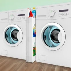 Everyday Home Rolling Storage Cart White (M050011)