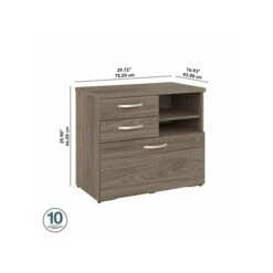 Bush Business Furniture Studio C Office Storage Cabinet With Drawers And Shelves, Modern Hickory (SCF130MHSU) -Prepa Furniture Shop sp143680538 s7