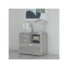 Bush Business Furniture Studio C Office Storage Cabinet With Drawers And Shelves, Platinum Gray (SCF130PGSU)