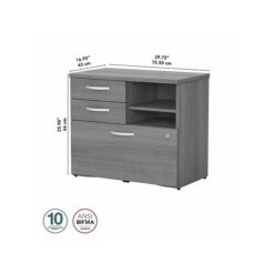 Bush Business Furniture Studio C Office Storage Cabinet With Drawers And Shelves, Platinum Gray (SCF130PGSU) 8 Bush Business Furniture Studio C Office Storage Cabinet With Drawers And Shelves, Platinum Gray (SCF130PGSU) -Prepa Furniture Shop sp143680587 s7