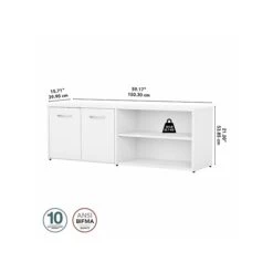 Bush Business Furniture Studio C Low Storage Cabinet With Doors And Shelves, White (SCS160WH) 8 Bush Business Furniture Studio C Low Storage Cabinet With Doors And Shelves, White (SCS160WH) -Prepa Furniture Shop sp143680601 s7