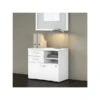 Bush Business Furniture Studio C Office Storage Cabinet With Drawers And Shelves, White (SCF130WHSU)