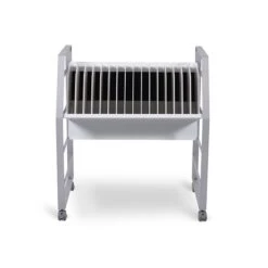 Luxor 16-Unit Open Charging Cart, White/Gray Steel (LOTM16)