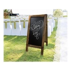 Excello Global Products A-Frame Chalkboard, Rustic, 40" X 22" (GPP-0001) -Prepa Furniture Shop sp145952636 s7