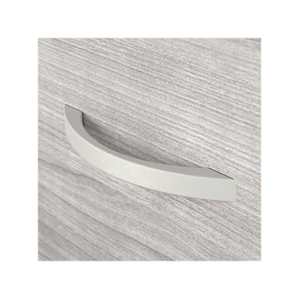 Bush Business Furniture Hybrid 26" Office Storage Cabinet With Drawers And 2 Shelves, Platinum Gray (HYF130PGSU-Z) 4 Bush Business Furniture Hybrid 26" Office Storage Cabinet With Drawers And 2 Shelves, Platinum Gray (HYF130PGSU-Z) - Image 4