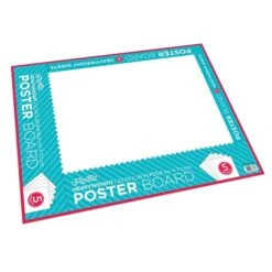 UCreate Paper Premium Poster Board, 22" X 28", White, 5 Sheets/Pack, Carton Of 12 Packs (PACCAR38673)