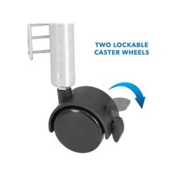 Mount-It! 3-Shelf Metal Mobile Utility Cart With Lockable Wheels, Silver (MI-7860) -Prepa Furniture Shop sp148296748 s7