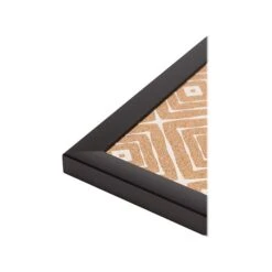 U Brands Fashion Cork Bulletin Board, Black Frame, 16"H X 20"W (2883U00-01)