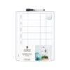 U Brands Contempo Dry-Erase Whiteboard, Plastic Frame, 1.2' X 0.9' (260U00-04)