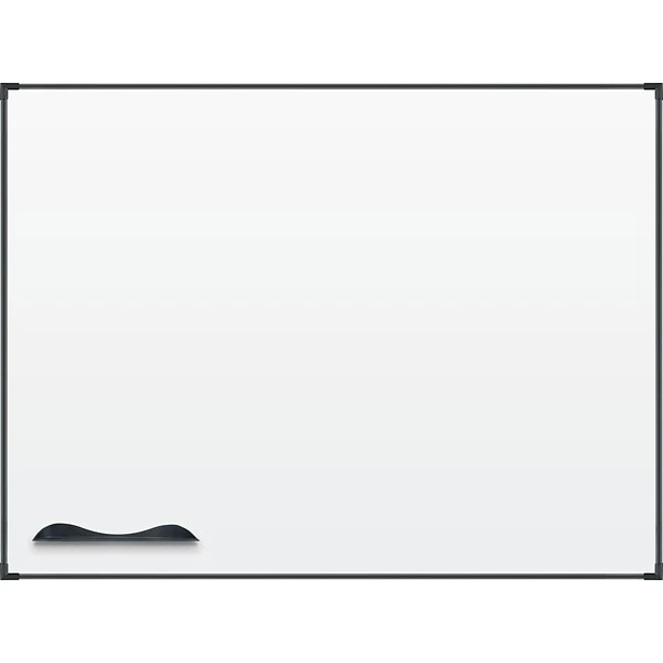 Best-Rite Ultra Trim Magnetic Dry-Erase Board, Black Frame, 4' X 3' 1 Best-Rite Ultra Trim Magnetic Dry-Erase Board, Black Frame, 4' X 3'