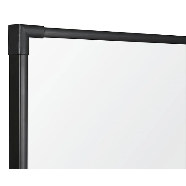 Best-Rite Ultra Trim Magnetic Dry-Erase Board, Black Frame, 6' X 4' 1 Best-Rite Ultra Trim Magnetic Dry-Erase Board, Black Frame, 6' X 4'