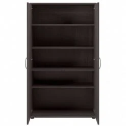 Bush Business Furniture Universal 62" Tall Storage Cabinet With Doors And 5 Shelves, Storm Gray (UNS136SGK) -Prepa Furniture Shop sp150858589 s7