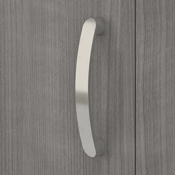 Bush Business Furniture 34" Floor Storage Cabinet With 2 Shelves, Platinum Gray (UNS128PG) 4 Bush Business Furniture 34" Floor Storage Cabinet With 2 Shelves, Platinum Gray (UNS128PG) - Image 4