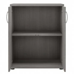 Bush Business Furniture 34" Floor Storage Cabinet With 2 Shelves, Platinum Gray (UNS128PG) 12 Bush Business Furniture 34" Floor Storage Cabinet With 2 Shelves, Platinum Gray (UNS128PG) -Prepa Furniture Shop sp150858768 s7