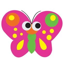 Ashley Productions® Dry Erase Magnetic Whiteboard Erasers, Butterfly, Pack Of 6 (ASH10008-6)
