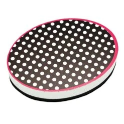 Ashley Productions® Dry Erase Magnetic Whiteboard Erasers, Black & White Dots, Pack Of 6 (ASH10048-6)