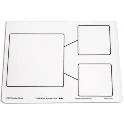 Learning Advantage™ 2- Sided, Number Bond/Blank Dry Erase Whiteboard, White, 9" X 12", 10 Per Set, 2 Sets (CTU7300-2)