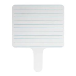 Flipside Products Two-sided Rectangular, Lined/Blank Dry Erase Writing Paddle, 7.75" X 10", Pack Of 6 (FLP18002-6)