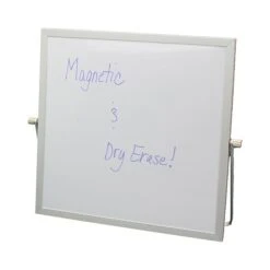 Flipside Products Magnetic Flip Easel, 12" X 12", White/Silver, Melamine (FLP50005)