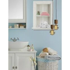 AdirHome Recessed Wall Mount Shelf, Wooden Utility Storage Shelf, 12.75'' W, White (515-01-WHI) -Prepa Furniture Shop sp151429663 s7