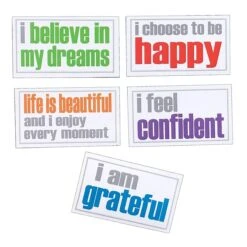 Inspired Minds Confidence Magnets, Assorted Colors, Pack Of 5 (ISM52356M)