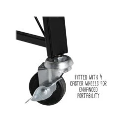 Honey-Can-Do 3-Shelf Metal Mobile Utility Cart With Swivel Wheels, Black (SHF-09577) 10 Honey-Can-Do 3-Shelf Metal Mobile Utility Cart With Swivel Wheels, Black (SHF-09577) -Prepa Furniture Shop sp162782942 s7