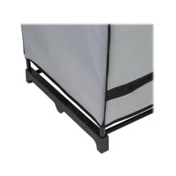Honey-Can-Do 69" X 46" Portable Wardrobe Closet With Cover And Shelf Gray/Black, Steel/Polyester (WRD-09196) -Prepa Furniture Shop sp162783008 s7