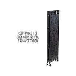 Honey-Can-Do 4-Shelf Metal Mobile Utility Cart With Swivel Wheels, Black (SHF-09576) -Prepa Furniture Shop sp162863025 s7