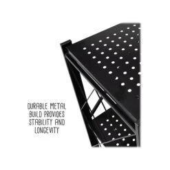 Honey-Can-Do 4-Shelf Metal Mobile Utility Cart With Swivel Wheels, Black (SHF-09576) -Prepa Furniture Shop sp162863026 s7