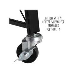 Honey-Can-Do 4-Shelf Metal Mobile Utility Cart With Swivel Wheels, Black (SHF-09576) -Prepa Furniture Shop sp162863027 s7