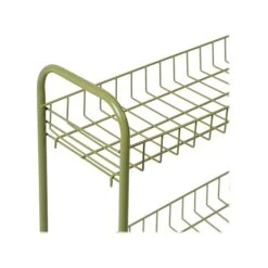 Honey-Can-Do 3-Shelf Metal Mobile Utility Cart With Dual Wheel, Olive (CRT-09137) -Prepa Furniture Shop sp162863042 s7