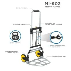 Mount-It! Folding Hand Truck And Dolly, 264 Lb Capacity (MI-902) -Prepa Furniture Shop sp163926845 s7
