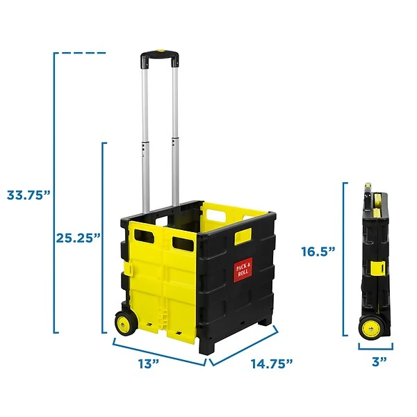 Mount-It! Rolling Utility Cart, Folding And Collapsible, 55 Lbs Capacity (MI-904) 8 Mount-It! Rolling Utility Cart, Folding And Collapsible, 55 Lbs Capacity (MI-904) - Image 8