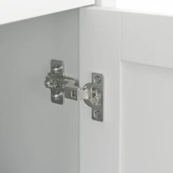 Bush Furniture Salinas 29.96" Accent Storage Cabinet With 3 Shelves, Shiplap Gray/Pure White (SAS147G2W-03) -Prepa Furniture Shop sp164749904 s7