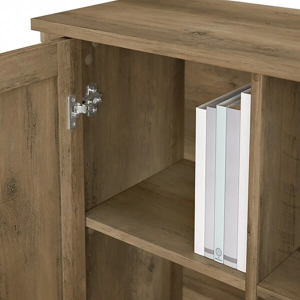 Bush Furniture Salinas 29.96" Accent Storage Cabinet With 3 Shelves, Reclaimed Pine (SAS147RCP-03) 5 Bush Furniture Salinas 29.96" Accent Storage Cabinet With 3 Shelves, Reclaimed Pine (SAS147RCP-03) - Image 5