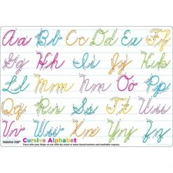 Ashley Productions® Smart Poly® PosterMat Pals® Cursive Handwriting, 12" X 17.25" (ASH95208)