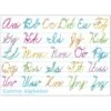 Ashley Productions® Smart Poly® PosterMat Pals® Space Savers Cursive Handwriting, 13" X 9.5" (ASH95308)