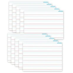 Ashley Productions® Smart Poly® PosterMat Pals® Space Savers Handwriting, 1" Ruling, 13" X 9.5", Pack Of 10 (ASH97001)