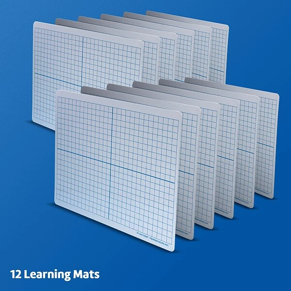 Flipside Products Dry Erase Learning Mat, XY Axis/Plain, Two-Sided, 9" X 12", Pack Of 12 (FLP11001) 2 Flipside Products Dry Erase Learning Mat, XY Axis/Plain, Two-Sided, 9" X 12", Pack Of 12 (FLP11001) - Image 2
