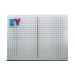 Flipside Products Magnetic Dry Erase Learning Mat, XY Axis/Plain, Two-Sided, 9" X 12", Pack Of 12 (FLP11002)