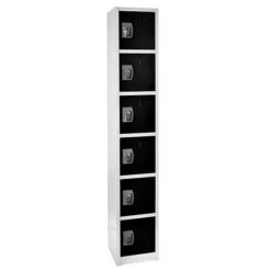AdirOffice 72" 6-Compartment Steel Tier Key Lock Black Storage Locker (629-206-BLK) -Prepa Furniture Shop sp167909602 s7