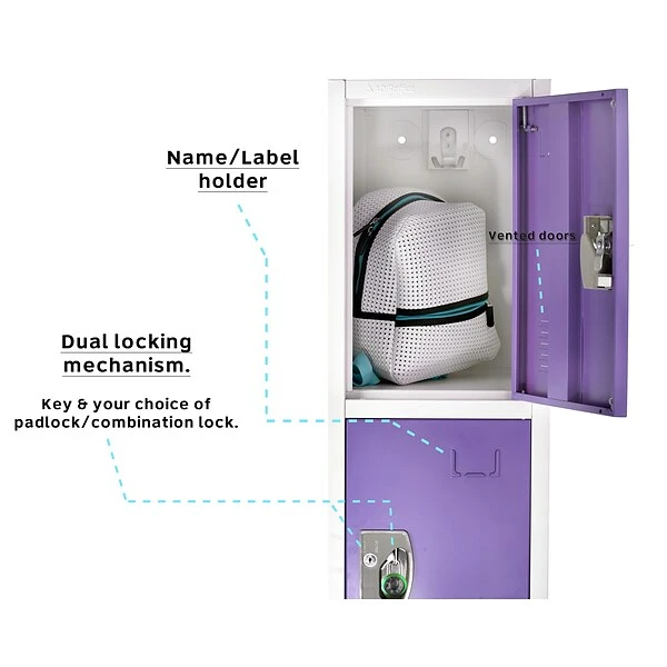 AdirOffice 72" D 4-Compartment Steel Tier Key Lock Purple Storage Locker (629-204-PUR) 1 AdirOffice 72" D 4-Compartment Steel Tier Key Lock Purple Storage Locker (629-204-PUR)