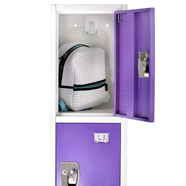 AdirOffice 72" D 4-Compartment Steel Tier Key Lock Purple Storage Locker (629-204-PUR) 2 AdirOffice 72" D 4-Compartment Steel Tier Key Lock Purple Storage Locker (629-204-PUR) - Image 2